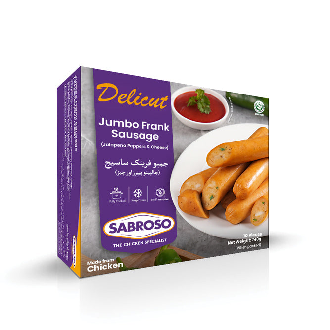 Jumbo Frank Sausage (Cheese & Onion)